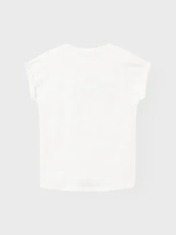 Name It lasten t-paita, NKFORITA CAPSL TOP Valkoinen