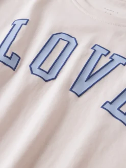 Name It lasten t-paita NKFRINDA SS REG TOP, vaaleanpunainen