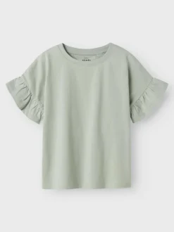Name It lasten t-paita, NKFVILUKKA SS RLX TOP Vaaleanvihreä