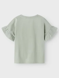 Name It lasten t-paita, NKFVILUKKA SS RLX TOP Vaaleanvihreä