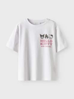 Name It lasten t-paita, NKFJIXARA HELLOK SS NREG TOP BOX SKY Valkoinen