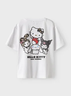 Name It lasten t-paita, NKFJIXARA HELLOK SS NREG TOP BOX SKY Valkoinen