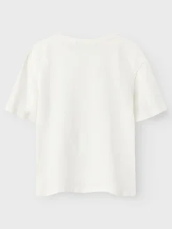 Name It lasten t-paita NKFAKUN STITCH REG TOP NOOS, luonnovalkoinen