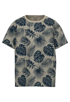 Name It lasten t-paita, NKMVALTHER 2P SS LOOSE TOP Ruskea Kuosi