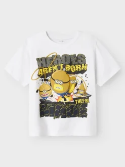 Name It Lasten T-paita, NKMOBY MINIONS SS REG TOP Valkoinen