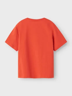 Name It lasten t-paita, NKMVAGNO SS LOOSE TOP Oranssi