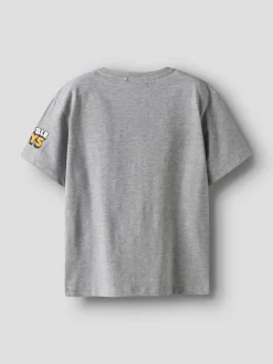 Name It lasten t-paita NKMSTUFF STUMBELG SS NREG TOP, keskiharmaa