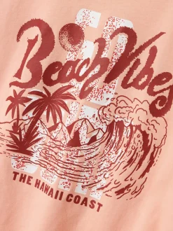 Name It lasten t-paita, NKMVAGNO SS LOOSE TOP Persikka