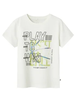 Name It lasten t-paita, NKMKAJAKKI SS TOP Beige