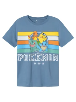 Name It lasten t-paita, NKMJUST POKEMON SS TOP Sininen