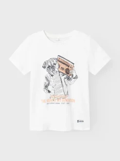 Name It Lasten T-Paita, NKMJUBUS SS TOP Valkoinen