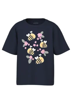 Name It lasten t-paita, NMFVEEN SS REG TOP Tummansininen