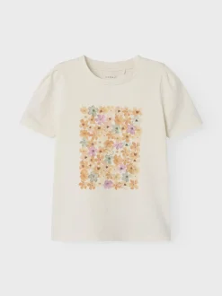 Name It lasten t-paita, NMFHELLAS SS TOP Valkoinen