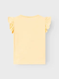 Name It lasten t-paita, NMFJEWEL SS TOP Keltainen