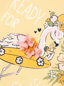 Name It lasten t-paita, NMFJEWEL SS TOP Keltainen