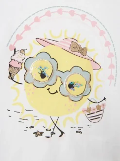 Name It lasten t-paita, NMFJOLA SS TOP BOX Valkoinen