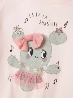 Name It lasten t-paita, NMFJOLA SS TOP BOX Vaaleanpunainen