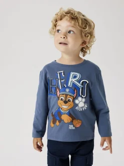 Name It lasten t-paita, NMMJAHAV PAWPATROL REG LS TOP Sininen