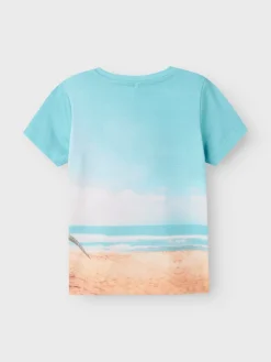 Name It lasten t-paita, NMMJAKO SS TOP Sininen Kuosi