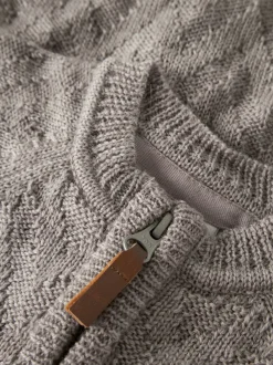 Name It lasten villahaalari, NBNWRUNI WOOL LS KNIT SUIT Beige