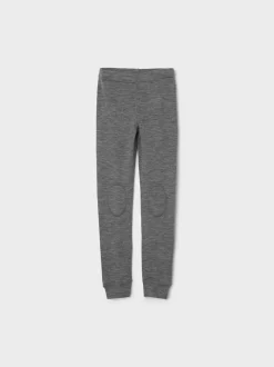 Name It Lasten Välihousut NKMWANG WOOL PLAIN LONGJOHN Tummanharmaa