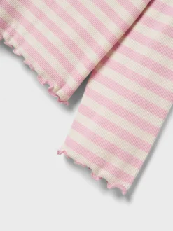 Name It Lasten Yöasu, NKFNIGHTSET STRIPE NOOS Raidallinen Pinkki