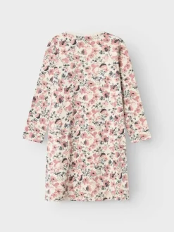 Name It lasten yöasu, NKFNIGHTGOWN LS NOSTALGIA FLOWER Vaaleanpunainen Kuosi