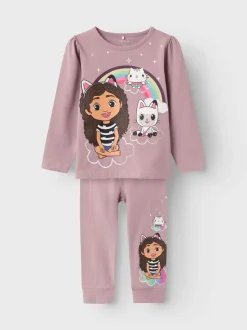 Name It lasten yöasu, NMFORINA GABBY NIGHTSET SKY Vaaleanpunainen