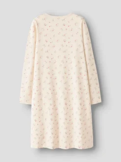 Name It lasten yöpaita, NKFNIGHTGOWN FLOWER NOOS Beige