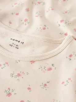 Name It lasten yöpaita, NKFNIGHTGOWN FLOWER NOOS Beige