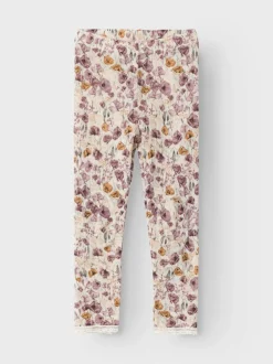 Name It leggingsit, NMFWANG WOOL NEEDLE LEGGING Beige Kuosi