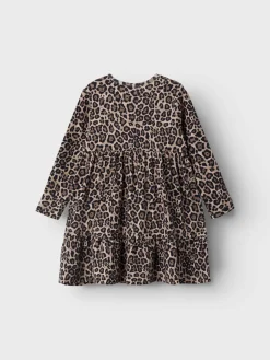 Name It Mekko, NMFSYS XSL LS DRESS Ruskea Kuosi