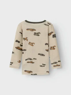 Name It paita, NMMWANG WOOL NEEDLE LS TOP Beige Kuosi