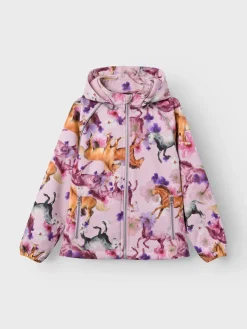 Name It takki, NKFALFA08 JACKET HORSE Vaaleanpunainen Kuosi