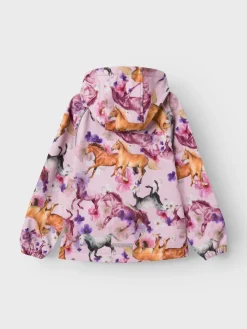 Name It takki, NKFALFA08 JACKET HORSE Vaaleanpunainen Kuosi