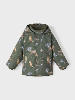 Name It talvitakki, NMMSNOW05 JACKET NORDIC FOREST Vihreä Kuosi
