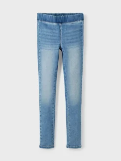 Name It Tyttöjen Leggingsit, NKFPOLLY DNMTINDY LEFGGING NOOS Indigo
