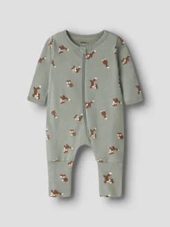 Name It yöasu NBMNIGHTSUIT 2P ZIP FF FOX, vaaleanvihreä