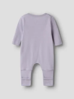 Name It yöasu NBMNIGHTSUIT 2P ZIP FF DEER, vaalea lila