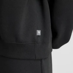 New Balance Naisten Collegepaita, Linear Heritage Fleece Crew Musta