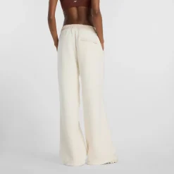 New Balance naisten fleecehousut, High Pile Fleece Pant Luonnonvalkoinen