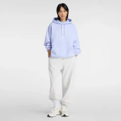 New Balance naisten huppari Linear Heritage Fleece Hoodie, lila