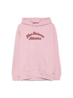 New Balance naisten huppari, Linear Heritage Fleece Long Hoodie Vaaleanpunainen