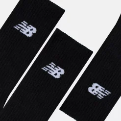 New Balance unisex sukat Everyday Crew 3Pairs Sock, musta