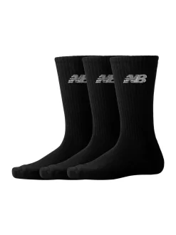 New Balance Unisex Sukat, NB EVERYDAY CREW 3 PAIRS NOS Musta