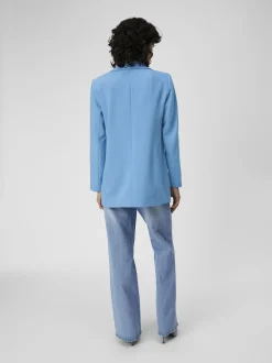 Object Naisten Bleiseri OBJSIGRID LS BLAZER NOOS Vaaleansininen