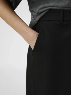 Object naisten hame, OBJLISA MW LONG SKIRT Musta