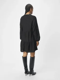 Object naisten mekko, OBJFEODORA GIA L/S DRESS Musta