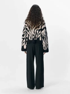 Object naisten neule, OBJENA L/S LO KNIT PULLOVER Black