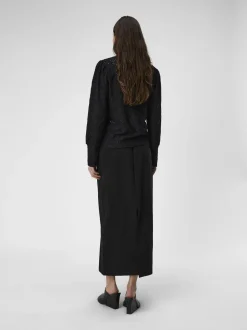 Object naisten paita, K-OBJFEODORA L/S TOP Musta